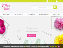 Tablet Screenshot of pepiniere-rosesloubert.com